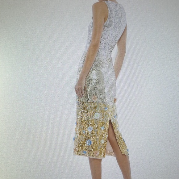 NWT Max Duggal sequin Ombré cocktail dress - Picture 2 of 4